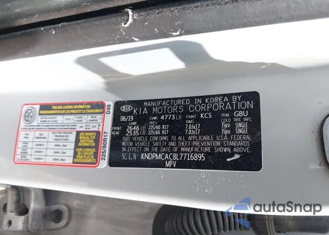 2020 Kia Sportage Lx from USA, damaged, VIN KNDPMCAC8L7716895